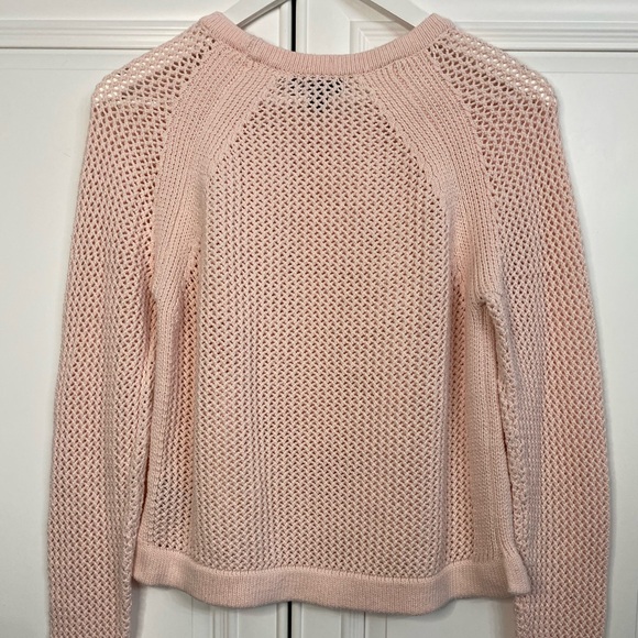 EUC Vintage Sears Women’s Medium Pink Crew Neck Sweater with a Slight Sparkle - Picture 6 of 9